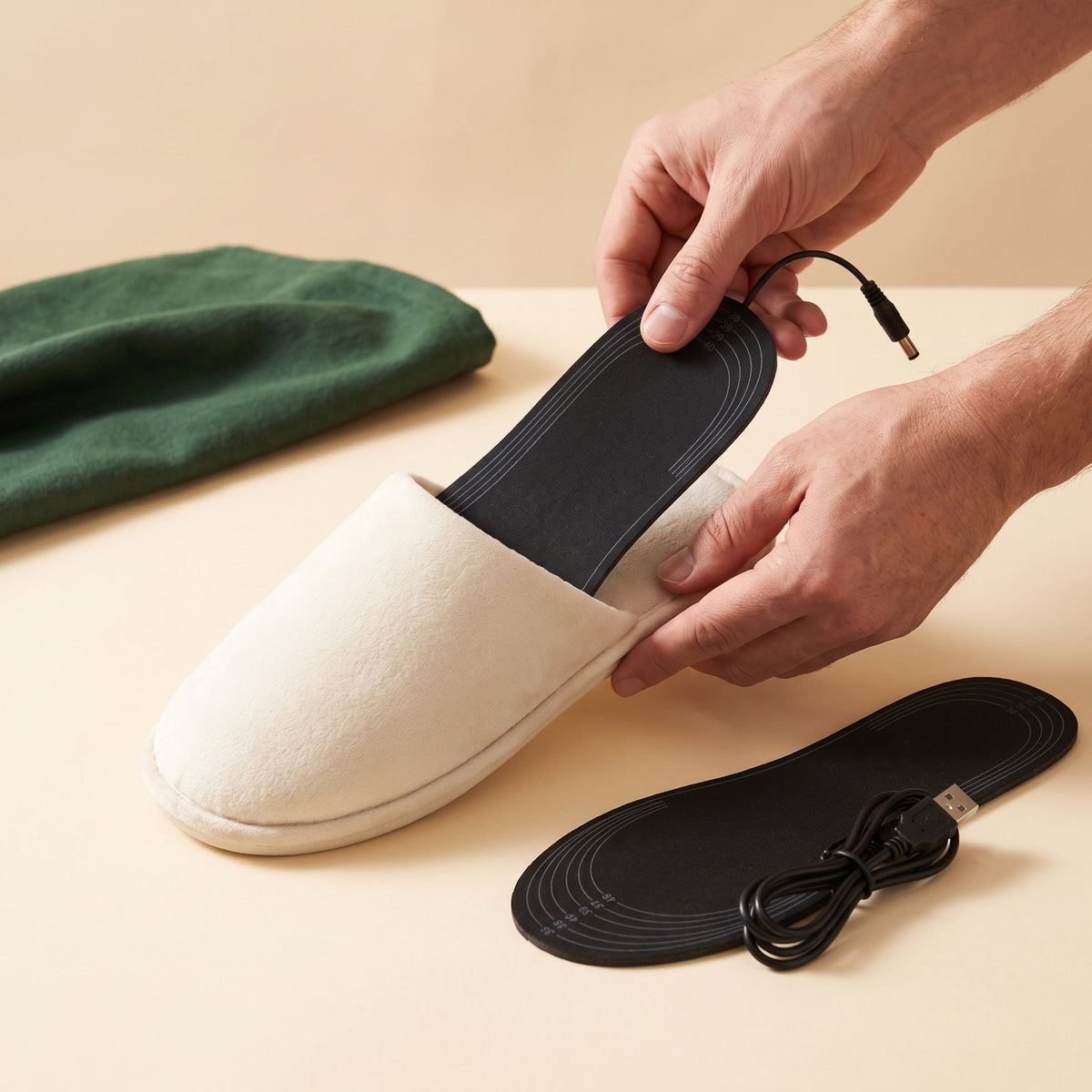 Step 1: Slip them into your shoes