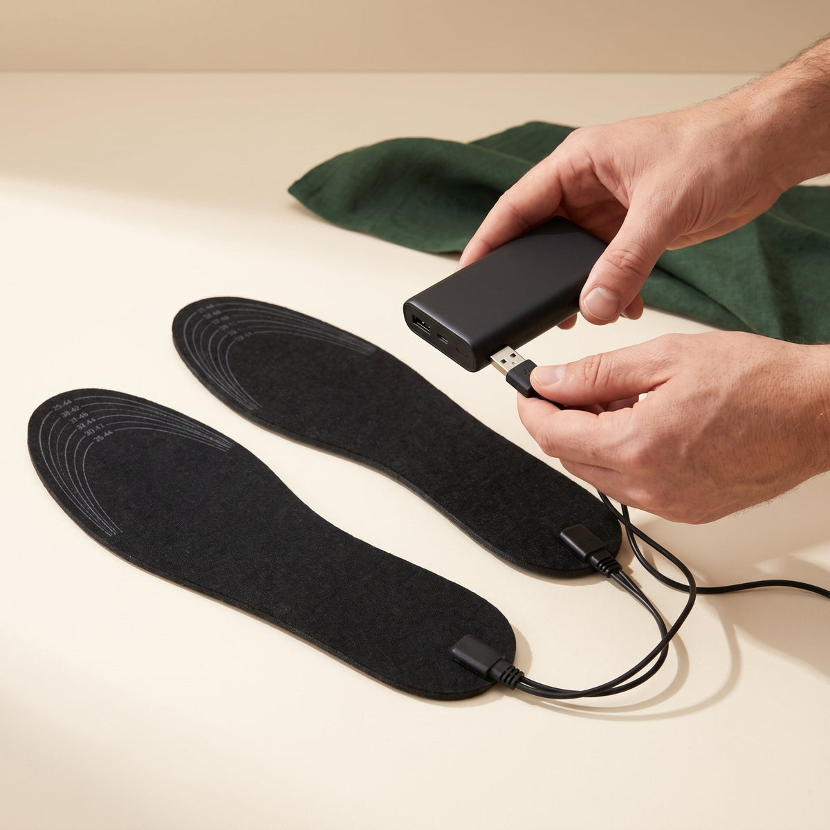 Step 2: Plug into a USB power bank