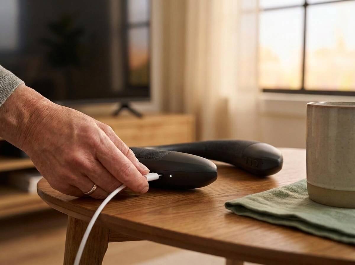 Step 1: Charge it and open your sound menu